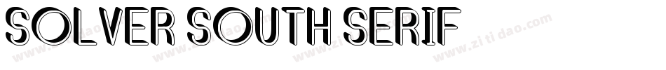 Solver South Serif字体转换